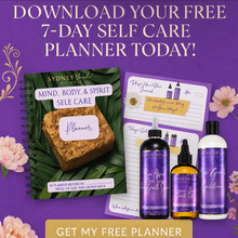 🌿 FREE 7-Day Mind, Body & Spirit Hair Care, Skin care & Self Care Planner/Journal