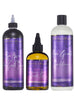 Trio Set: African Black Soap Hair Growth Shampoo, Hair Growth Oil, and Hair Growth Conditioner - BlackHairandSkincare